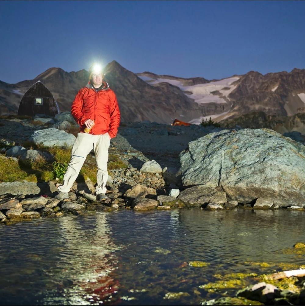 Sensor Headlamp Super Bright LED Headight With Warning Light Most Powerful Long Range Head Flashlight Outdoor Fishing Cycling