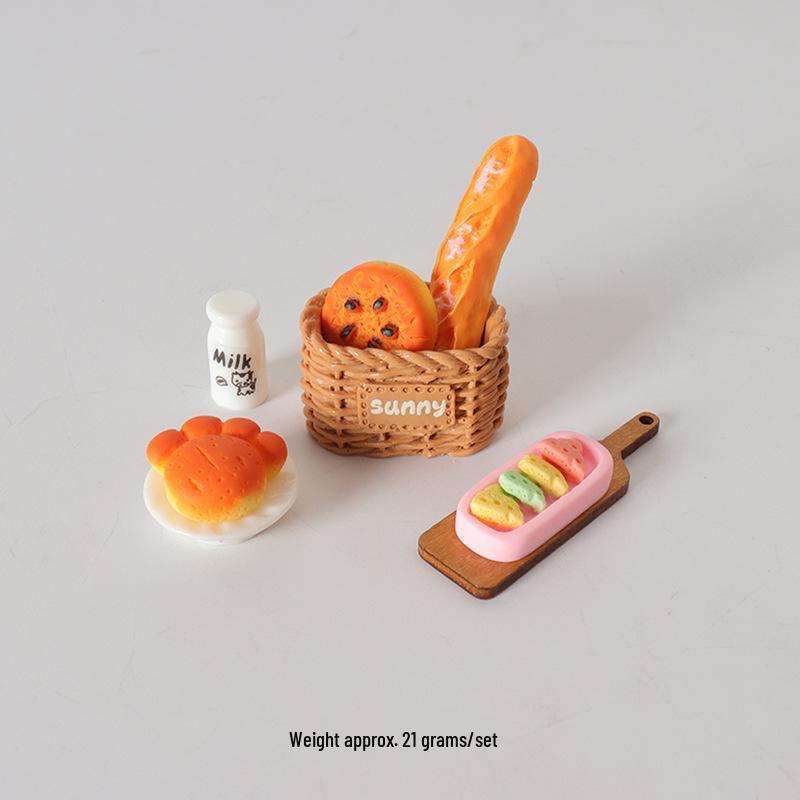 Dollhouse Realistic Baguette Mini Food Toy Cookie Ornament