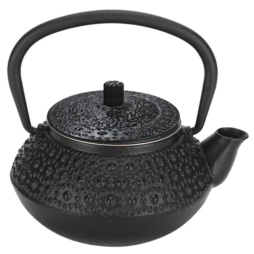 Raindrop Cast Iron Teapot Hammered Texture Japanese Tetsubin Teapot  For Restaurant