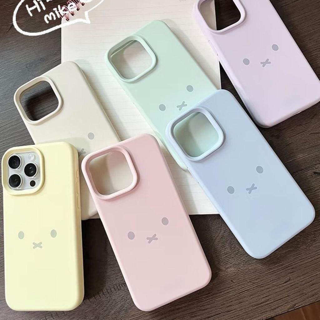 Cute Cartoon Candy Color Silicone Case for iPhone Models 13, 14, 16, 17 Pro Max