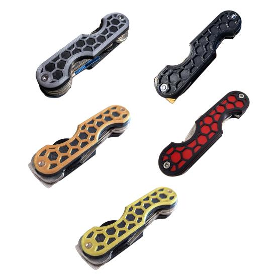 Key Holder Compact Size Lightweight Key Organizer Easy Access Car Fobs Minimalist EDC Keychains Expandable Kit