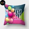 Easter Pillowcase Bunny Egg Rabbit Cus on Cover Happy Easter Decoration for Home Birthday Party Gifts for Kids