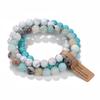 Hot Selling Natural Stone Crystal Beads Multi-Layer Amethyst Bracelets for Women and Men Semi-Precious Fashion Jewelry for All