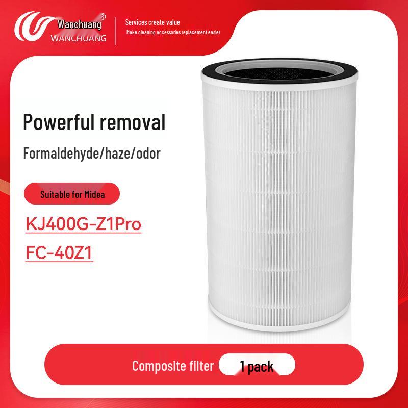 Kompatibler Ersatzfilter für Midea Luftreiniger KJ400G-Z1 Pro, Modell FC-40Z1