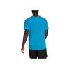 Adidas Sports Breathable V-Neck Casual Short Sleeve T-Shirt Men Tops Lake-Blue HB9199