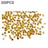 200Pcs/Set Nail Rivet Glitter 3D Effect Non-Fading Metal Rivet Art Decoration Street Punk Charm for Manicure