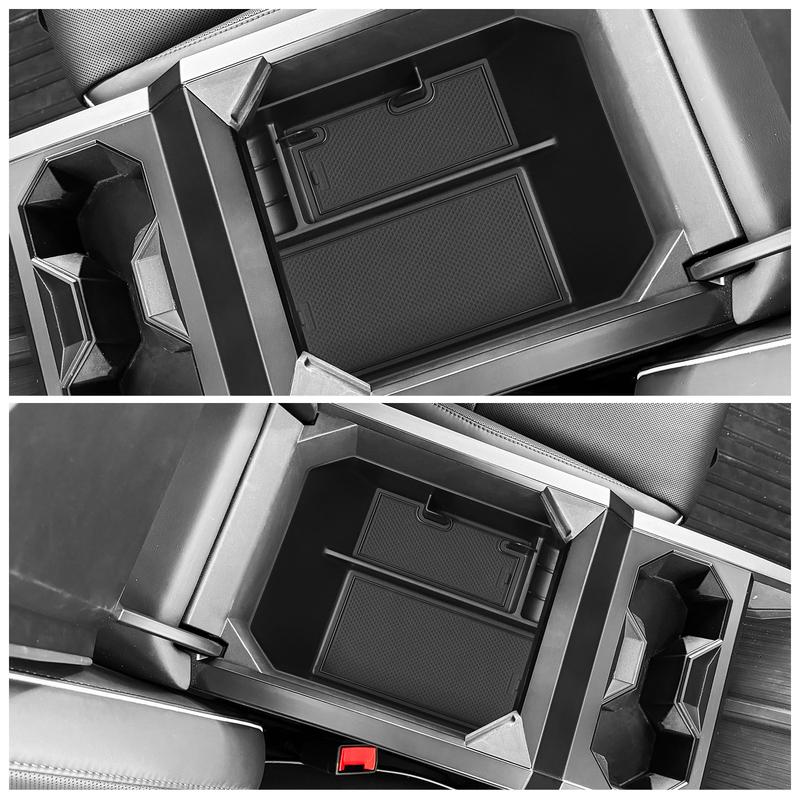 for Tesla Cybertruck 2024 2025 Center Console Armrest Storage Box Organizing Tray Tidying Car Interior Accessories