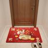 New Horse Pattern New Year Door Mat Red Door Carpet Soft Water Absorption Blanket Home Decorations