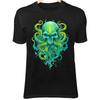 Kraken Skull Shirt - Fluorescent Tentacles and Ink Drift Art