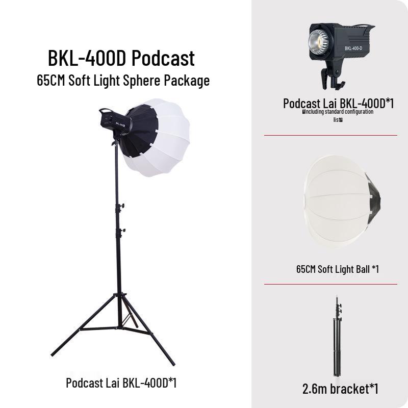 Holofote Yingbang 400W para Transmissão ao Vivo - Luz Suave de Preenchimento para Fotografia e Beleza