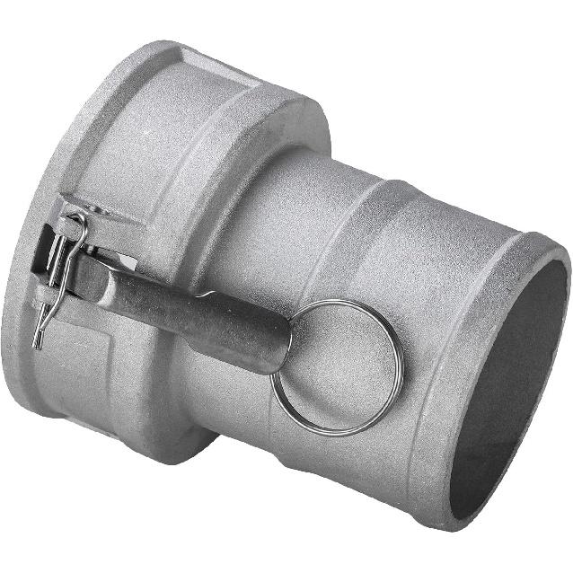 1 Pack 4 Inch Camlock Fittings Type C Aluminum Cam and Groove Hose Fitting Female Camlock X Hose Shank Camlock W/Gasket Inside (C400)