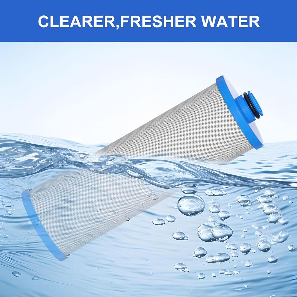 KW1 RV Water Filter 2.5 X 10" Compatible With RCS/FR1 Housing Replaces KW1 And FRE-10-BN Filtration Systems, 2-Pack