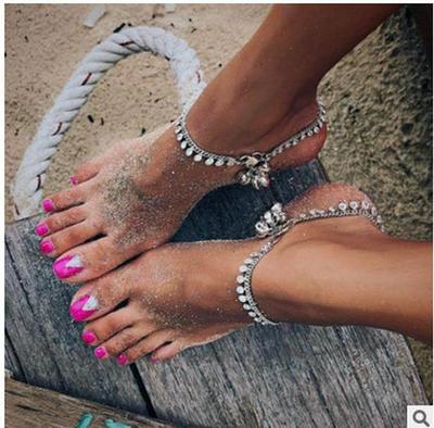 Bohemian Punk Retro Metal Tassel Bell Anklet