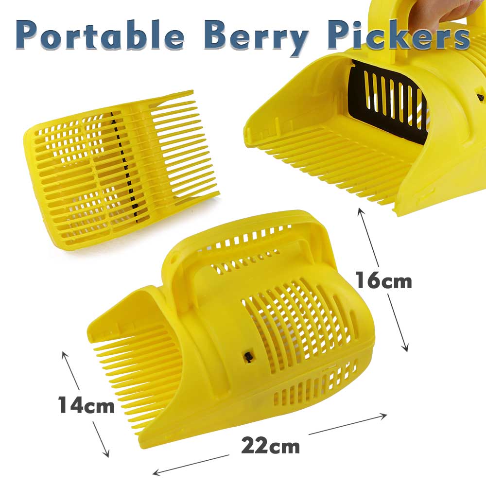 1pc Handheld Portable Berry Blueberry Picker Plastic Comb Rakes Picking Collection Fruit Collecting Scoop Farm Orchard Harvester