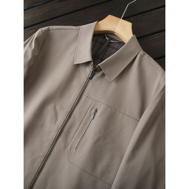 Classic and Elegant, Simple and Capable, High-End Men's Autumn Business Casual Lapel Jacket Coat