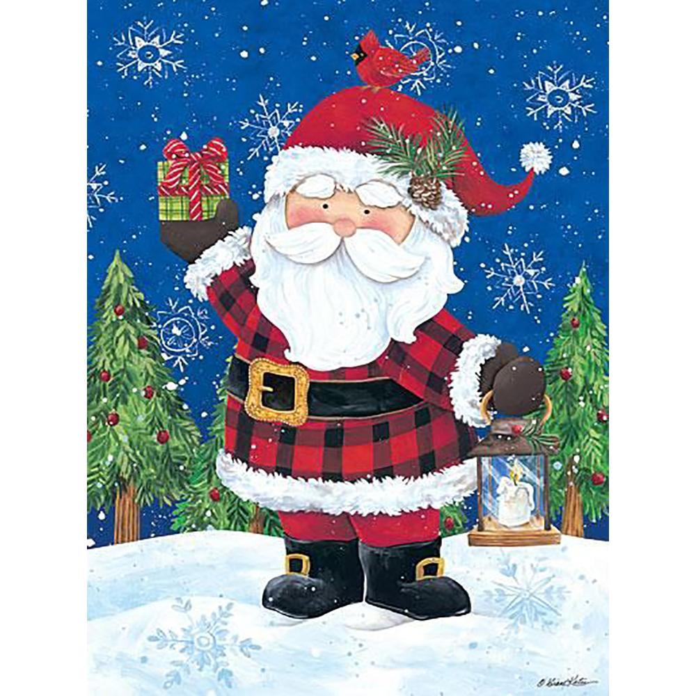 5d Diamond Painting Christmas Bear Hat Handicraft Full Square Diamond Embroidery Cross Stitch Animal Mosaic Christmas Wall Art