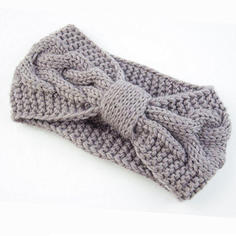 Dámska pletená čelenka do vlasov Uzol Háčkovanie Zimné náušník Twist Vlnené čelenky Pokrývka hlavy Turban Obväz na hlavu Bandáž do vlasov Doplnky do vlasov