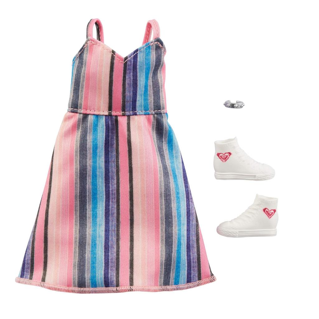 Barbie Licensed Fashion Set Doll Storage [ROXY Collaboration] [8-Fashion Box] [Dress-Up Clothes] [Includes Case] [Ages 3+] 986A-GWF05