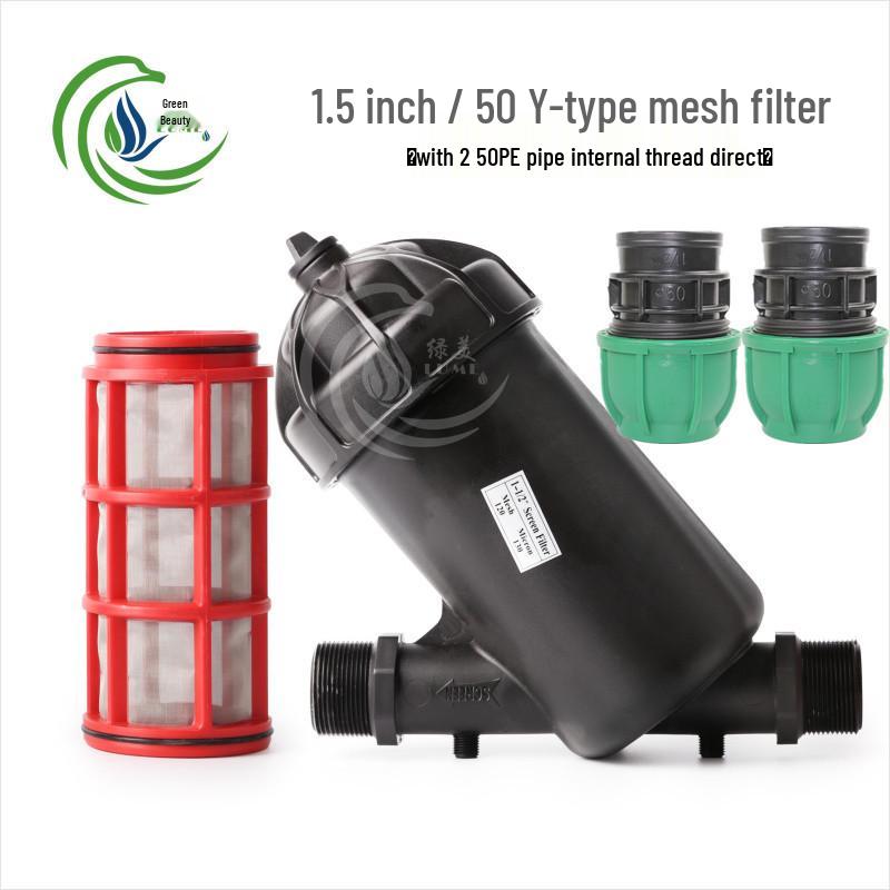Greenhouse Micro-Sprinkler Drip Irrigation System with Mesh Filter - 1", 2", 2.5", 3", 4" Y-Type & T-Type