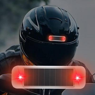 Feux Arrière Pour Vélos Capteur de Vibrations Lumière Solaire Pour Véhicules Étanche Adhésif Lumières de Cyclisme Pour Véhicules et Motos