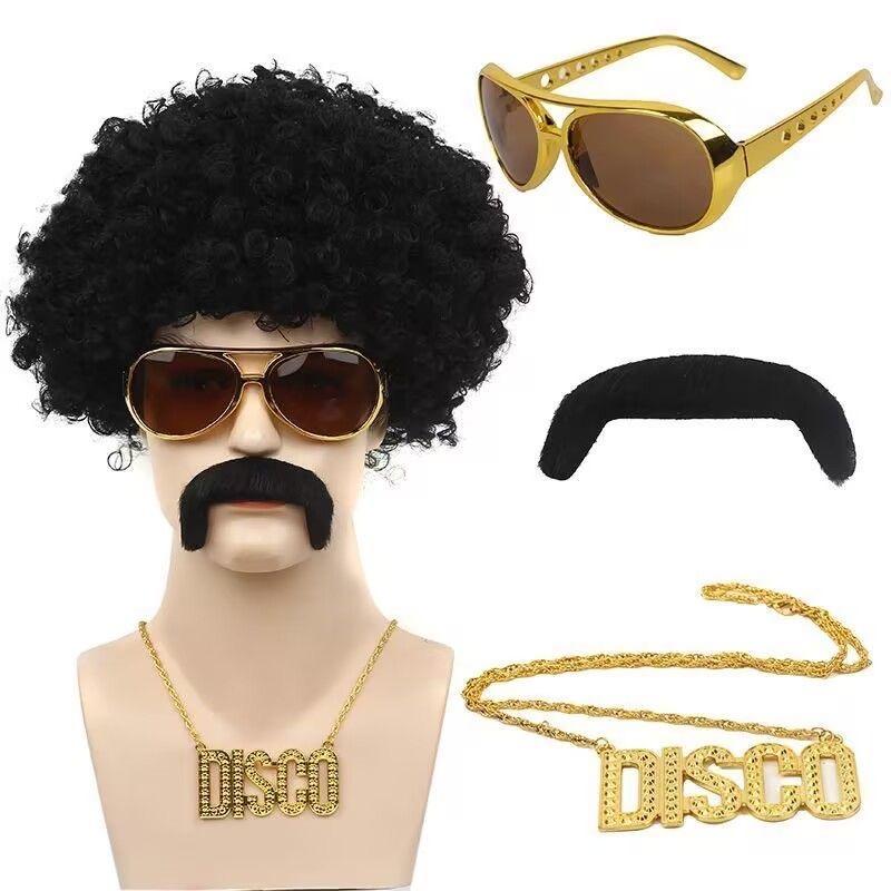 Explosive Wig Singer Punk Retro Stage Performance Party Cosplay Props