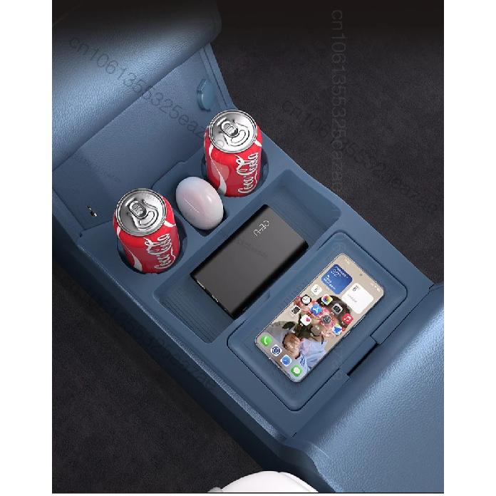 For Chery Tiggo 9 CSH PHEV 2025 2026 Silicone Center Console Armrest Box Lower Storage Box Interior Tidying Accessories