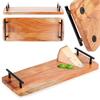 Servierbrett mit Metallgriffen Snackplatte 40 cm