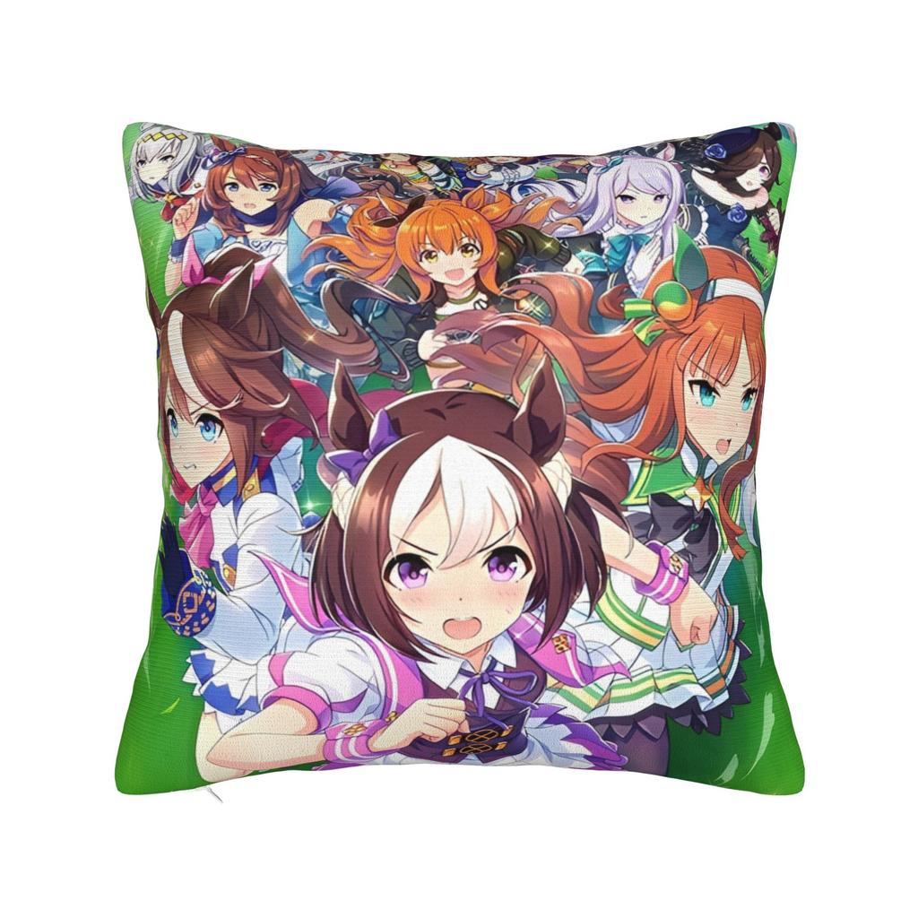 Decorative Pillowcase Umamusume Pretty Derby Anime Accessories Living Room  Throw Pillow Case Cover Square Multi Size