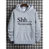 Hooded Sweatshirt, Solid Color Printed Hoodie Top, Loose Fit, for Spring Autumn and Winter