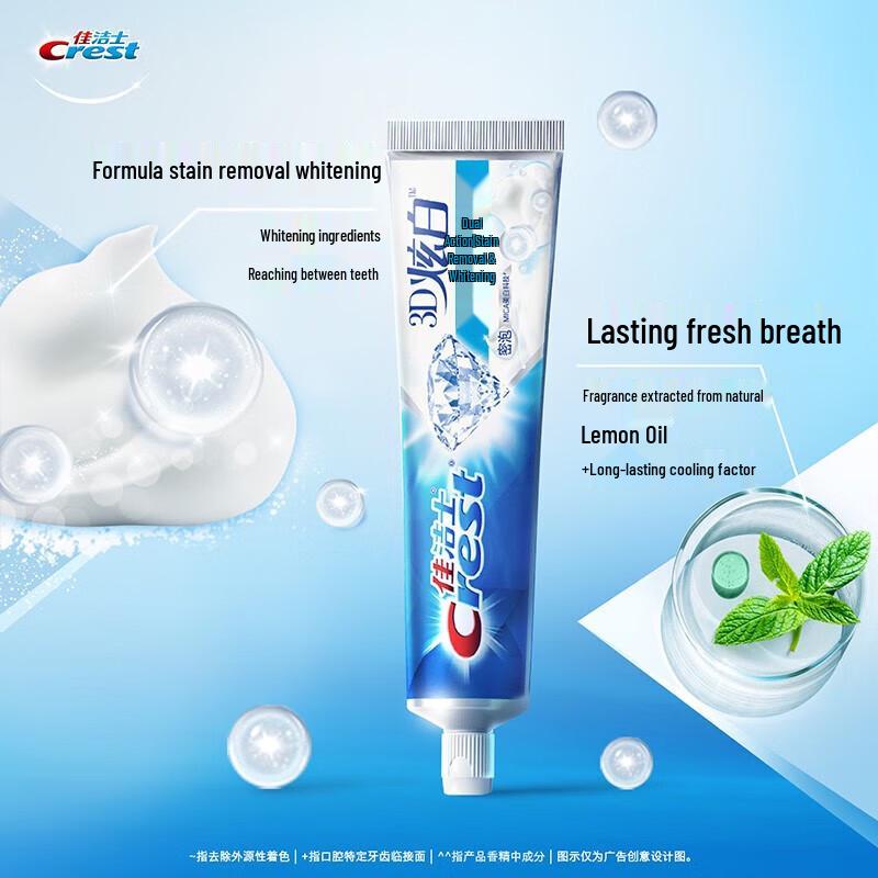 Crest 3D White Dual Action Stain Removal Toothpaste