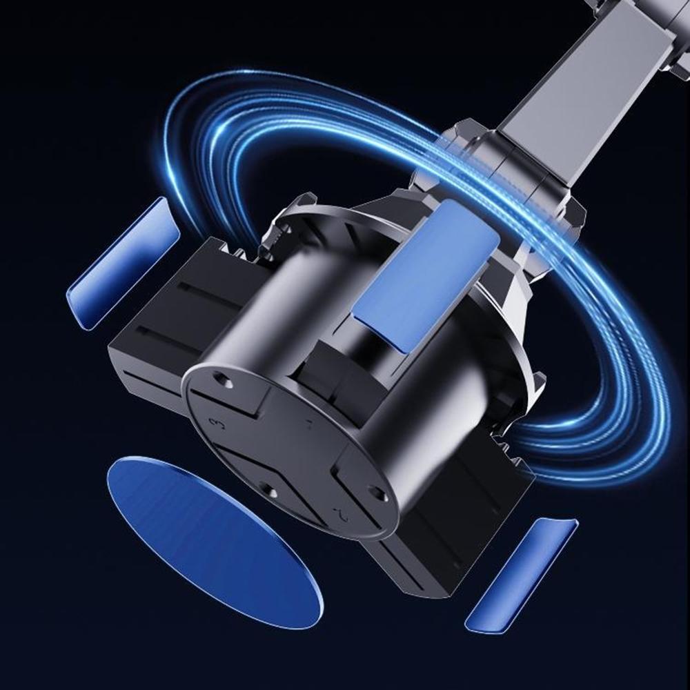 CP252A Suport Multifuncțional pentru Pahar Auto, Suport cu Clemă pentru Telefon Mobil cu Tavă Dublă pentru Alimente