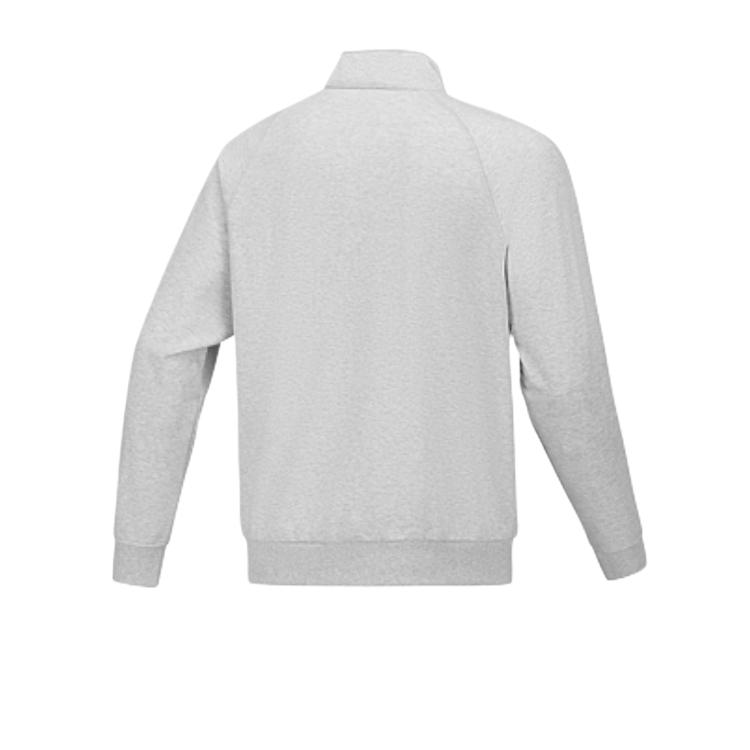 Skechers Basic Sports Series Comfortable Soft Simple Stand Collar Long Sleeve Jacket Men Jacket Gray P424M042-01T1