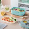 Convenient Insulated Lunch Box, European Oval Sealed Fresh-keeping Lunch Box, Double-layer Household Adult Bento Box