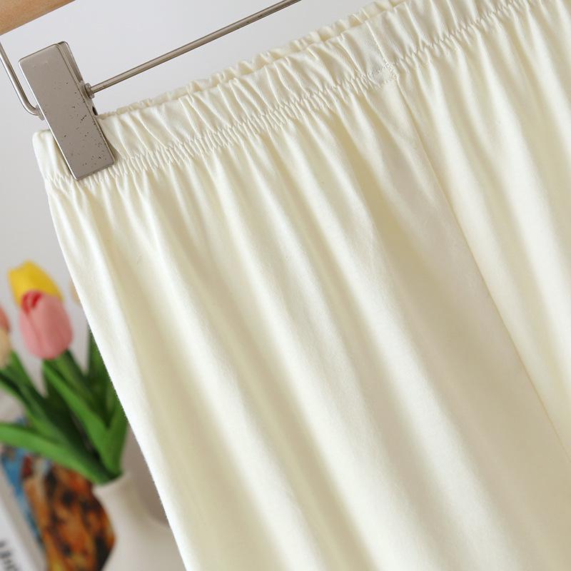 Women's Plus Size Knit Cotton Cardigan Pajama Set - Long Sleeve, Soft Homewear for Spring and Autumn