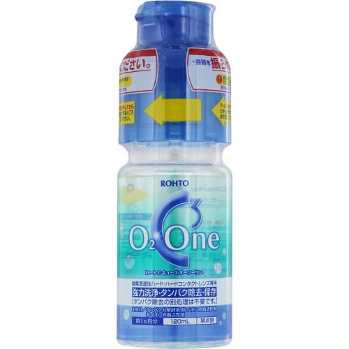 Rohto Contact Care Rohto C Cube O2-One Oxygen Permeable Hard (O2 Lens) / Hard Contact Lens Only Strong Enzyme Cleaning Preservation Solution (120ml X