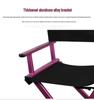 Foldable Aluminum Makeup Chair with Pillow, High Back, Outdoor Portable Hairdressing Chair