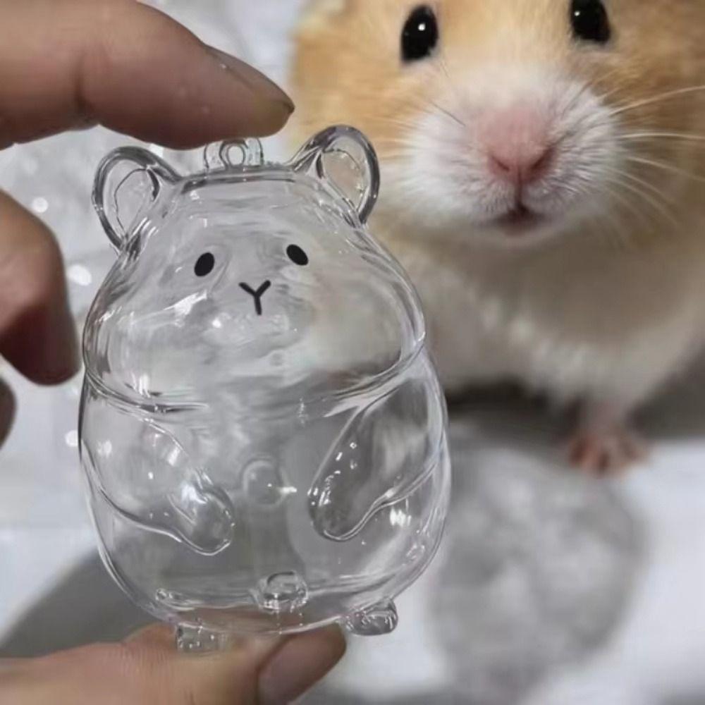 Pet Shaped Hamster Hair Storage Hair Container Pet Hair Memorial Keyring  Backpack