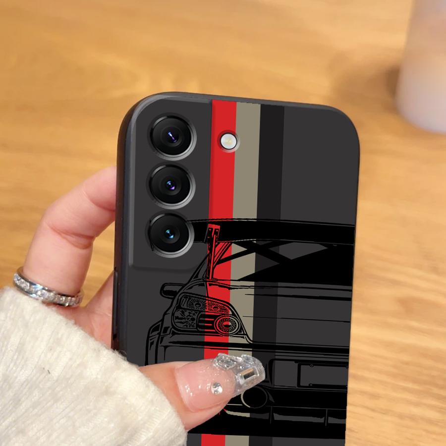 Japoński Samochód Driftowy Funda Pokrowiec na Telefon dla Samsung Galaxy S25 Note 20 8 9 10 S26 S10 S9 S20 Ultra S23 S21 FE S24 Plus