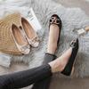 U Yixinda flat-bottomed Doudou shoes women's new fish mouth single shoes wear ladyshoes with one pedal