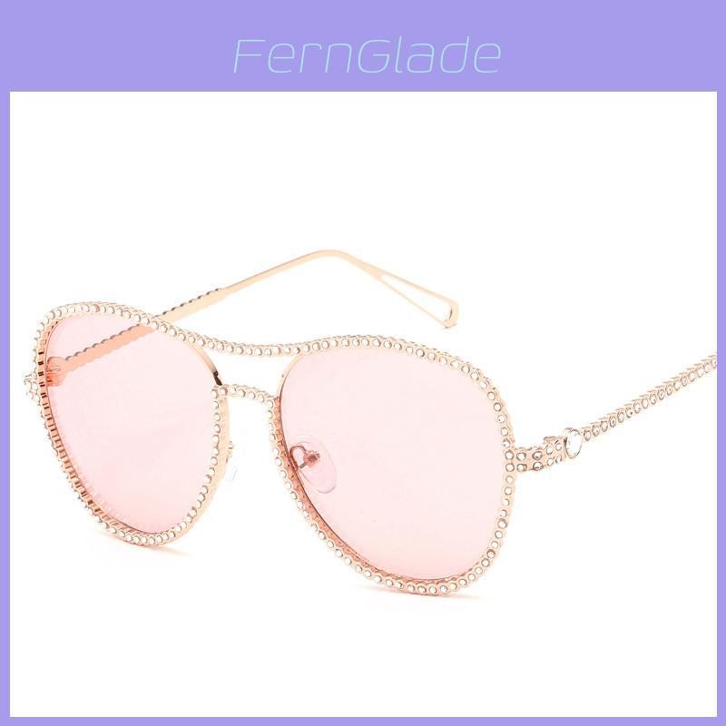 Elegant Women Oversized Square Sunglasses With Bling Frame For Stylish Outdoor Eyewear