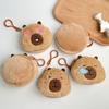 Cartoon Cute Plush Capibala Capybara Coin Purse Keychain Headphone Storage Bag Pendant