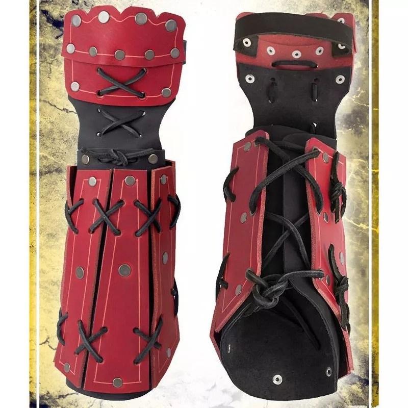 Ninja Samurai Rustning Armbeskytter Lang Hanske Viking Ridder Cosplay Kostyme Fantasi Hanske Armbånd