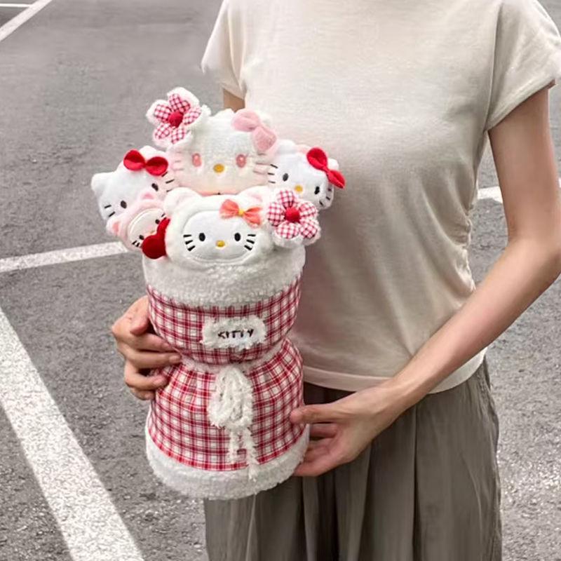 Doll Bouquet Plush Toy Flowers - Cute Gift for Birthday or Graduation, Best Friend or Girlfriend