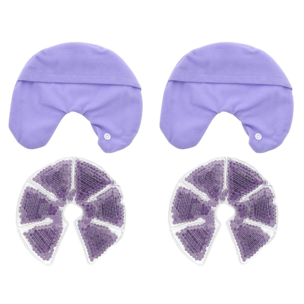Hot & Cold Breast Therapy Pack, 2 Reusable Packs with Soft Cover