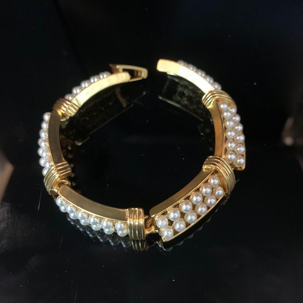 Vintage Court Femininity Heavy Industry Autumn and Winter Electroplating Inlaid Stud Earrings Brooch Bracelet Necklace Jewelry Set