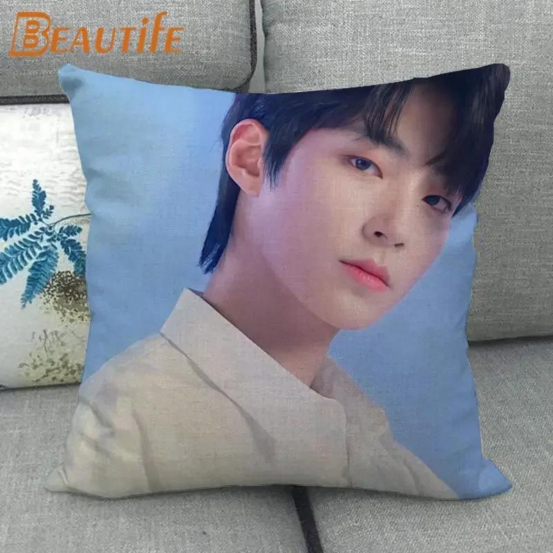 Custom Hwang In Yeop HOT KPOP Pillowcase 45X45cm Wedding Decorative Eco-Friendly Cotton Linen Fabric Pillow Case