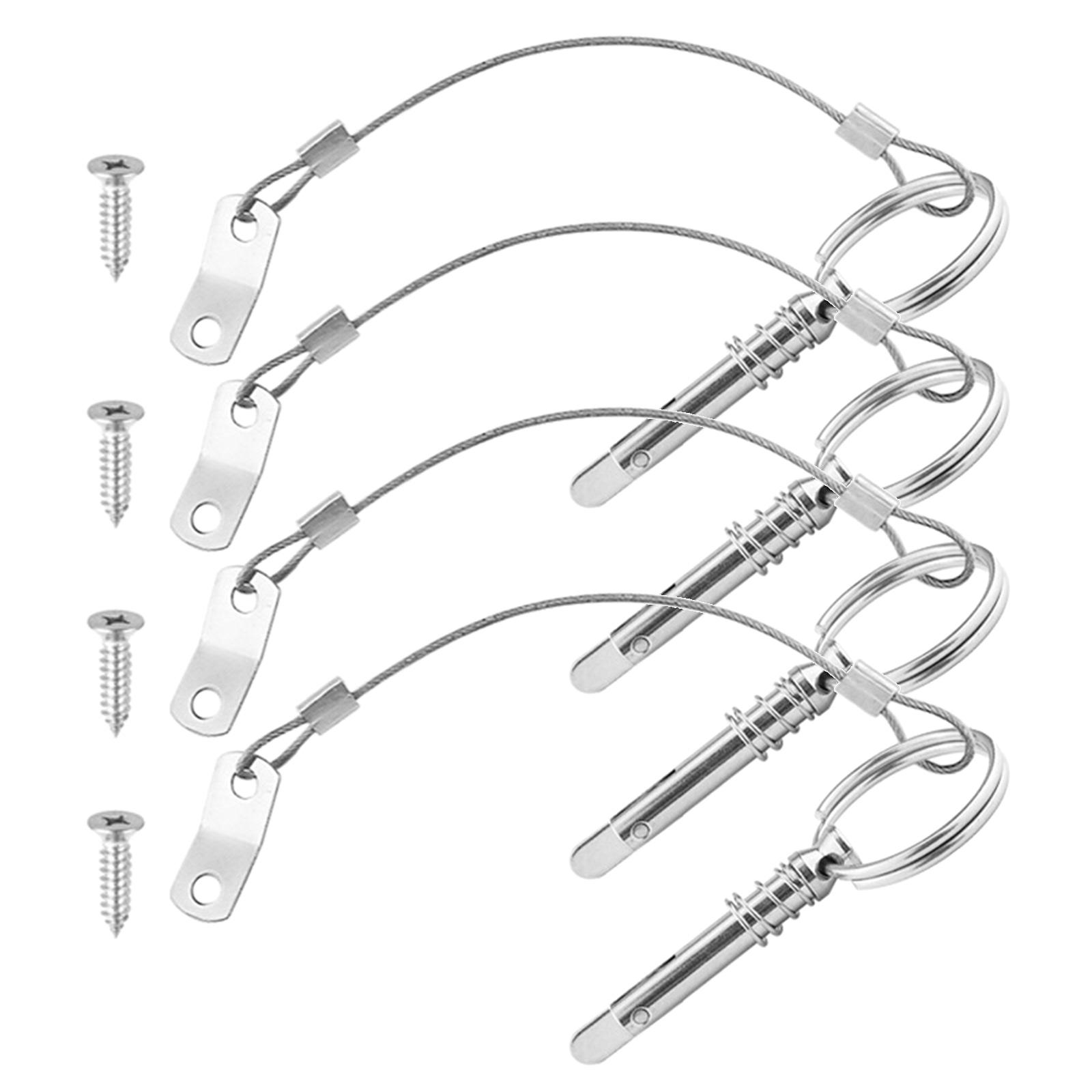 

Resistant Stainless Steel Quick Release Pins Durable & Corrosion Deck Hinge Pins Simple Installation for Ship Outfitting