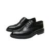 Large Size Spring and Autumn Business Brock Flower Leather Shoes Men's British Dress Oxford Shoes Office Professional Leather Shoes