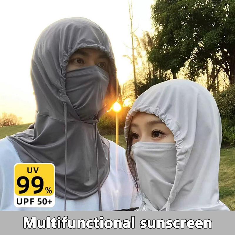Upf 50+ Balaclava Men Women Face Mask Sun/Uv Protection Breathable Long Ice Silk Neck Covers For Cycling Motorcycle Fishing