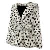 OFTBUY 2024 Real Natural Rabbit Fur Short Coat Leopard Belt Winter Jacket Women Thick Warm Elegant Outerwear Streetwear Fashion